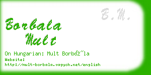 borbala mult business card